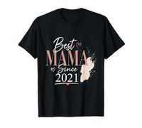 Best Mama Since 2021 Diseño Día de la Madre Amor Regalo 21 Camiseta