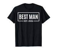 Best Man EST 2026 Established Bachelor Stag Party Wedding Camiseta