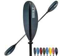 Best Marine - Remo de Kayak Marino. Remo de Fibra de Carbono 220 cm con Cuchillas de Fibra de Vidrio reforzadas. Remo Ligero de 33 onzas para Kayaks. Accesorios de paletas de Kayak