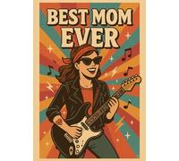 Best Mom Ever - Guitar Edition | A5 Grid Notebook for the Mom Who Loves Playing Guitar: Perfect Gift for Musical Moms for Mother’s Day, Birthdays & Name Days
