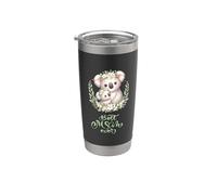Best Mom Ever Koala Embrace - Corona floral para la maternidad Vaso térmico de acero inoxidable de doble pared