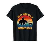 Best Mom Ever Mommy Bear Vintage Mom Mommy Día de la Madre 2026 Camiseta