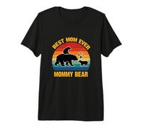 Best Mom Ever Mommy Bear Vintage Mom Mommy Día de la Madre 2026 Camiseta Premium