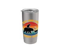 Best Mom Ever Mommy Bear Vintage Mom Mommy Día de la Madre 2026 Vaso térmico de acero inoxidable de doble pared