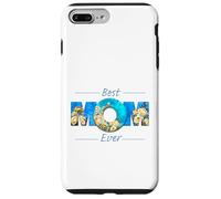 Best Mom Ever Mother's Day Blue Vibrant Roses for Mum Mother Carcasa para iPhone 7 Plus/8 Plus
