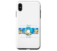 Best Mom Ever Mother's Day Blue Vibrant Roses for Mum Mother Carcasa para iPhone XS Max