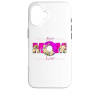 Best Mom Ever Mother's Day Pink Vibrant Roses for Mum Mother Carcasa para iPhone 16