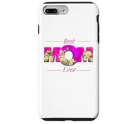 Best Mom Ever Mother's Day Pink Vibrant Roses for Mum Mother Carcasa para iPhone 7 Plus/8 Plus