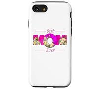 Best Mom Ever Mother's Day Pink Vibrant Roses for Mum Mother Carcasa para iPhone SE (2020) / 7 / 8