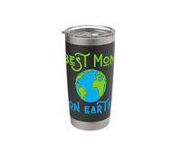 Best Mom On Earth Funny Women Mother's Day Grandma From Kids Vaso térmico de acero inoxidable de doble pared