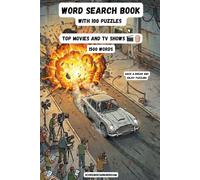 Best Movies and Top TV Shows Hollywood Word Search Book: 100 word find puzzles for Teens, Adults and Seniors | 1500 words | One Puzzle per Page | with solutions