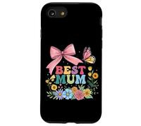 Best Mum Ever Doodle Flowers para la Mejor mamá del Mundo Carcasa para iPhone SE (2020) / 7/8