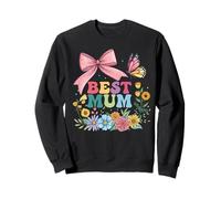 Best Mum Ever Doodle Flowers para la Mejor mamá del Mundo Sudadera