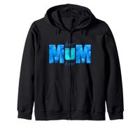 Best Mum Ever Mothers Day Blue Vibrant Design for Mom Mother Sudadera con Capucha