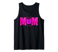 Best Mum Ever Mothers Day Pink Vibrant Design for Mom Mother Camiseta sin Mangas