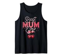 Best Mum Ever Pink Cherries para la mejor mamá del mundo Camiseta sin Mangas