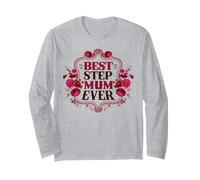 Best Mum Ever Pink Florals para la Mejor mamá del Mundo Manga Larga