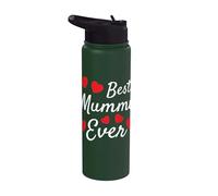 Best Mummy Ever - Regalo para el día de la madre, diseño de corazón Stainless Steel Insulated Water Bottle