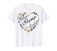 Best Mumsie Ever Heart Flower Blessed Grandma Mother's Day Camiseta
