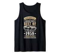 Best of 1958 Birthday Classic Car Limited Edition Men 1958 Camiseta sin Mangas