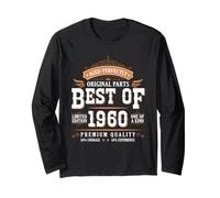 Best of 1960 Birthday Limited Edition Men Born in 1960 Manga Larga