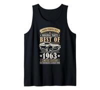 Best of 1963 Birthday Classic Car Limited Edition Men 1963 Camiseta sin Mangas