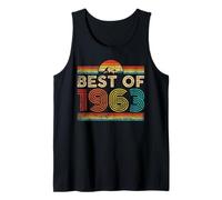 Best Of 1963 Vintage Year 1963 Classic Birthday Men Women Camiseta sin Mangas