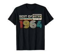Best Of 1964 Classic Birthday 1964 Cassette Tape Vintage Camiseta