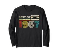 Best Of 1967 Classic Birthday 1967 Cassette Tape Vintage Manga Larga