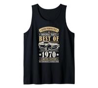 Best of 1970 Birthday Classic Car Limited Edition Men 1970 Camiseta sin Mangas