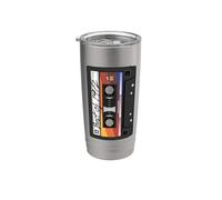 Best Of 1972 Casete de Música Mixtape 1970s Party Tape Vaso térmico de acero inoxidable de doble pared