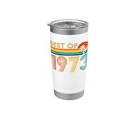 Best Of 1973 Retro Men Women Birthday Year Old 1973 Vintage Vaso térmico de acero inoxidable de doble pared