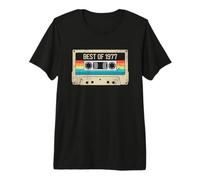 Best of 1977 Regalo 45 Años Cumpleaños Hombre Mujer Casete Camiseta Premium