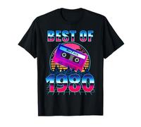 Best of 1980 46 Years Old Cassette Tape 80s 46th Birthday Camiseta