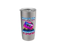 Best Of 1980 46 Years Old Cassette Tape 80s 46th Birthday Vaso térmico de acero inoxidable de doble pared