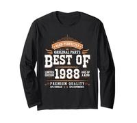 Best of 1988 Birthday Limited Edition Men Born in 1988 Manga Larga
