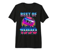 Best of 1990 36 Years Old Cassette Tape 80s 36th Birthday Camiseta Premium