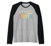 Best of 1994 32nd Birthday 32 Years Old Men Women Vintage Camiseta Manga Raglan
