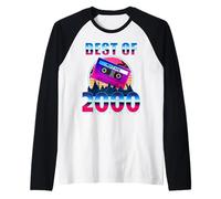 Best of 2000 26 Years Old Cassette Tape 80s 26th Birthday Camiseta Manga Raglan