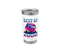 Best Of 2000 26 Years Old Cassette Tape 80s 26th Birthday Vaso térmico de acero inoxidable de doble pared