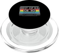 Best of 84s Years 84s Party Retro Cassette PopSockets PopGrip para MagSafe