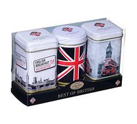 ‘Best of British’ mini set de regalo 3x: latas de té con surtido de té a granel