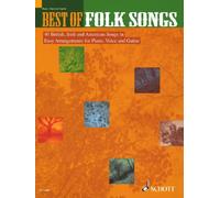 Best of folk songs piano, voix, guitare: 40 British, Irish and American Songs in Easy Arrangements for Piano, Voice and Guitar
