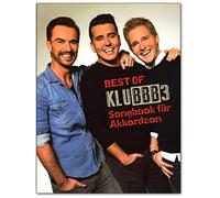 Best of KLUBBB3 - Libro de canciones para acordeón con pinza en forma de corazón multicolor
