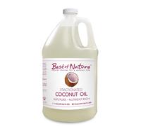 Best of Nature 100% puro aceite de coco fraccionado - Masaje lquido MCT y aceite corporal humectante sin perfume para el cabello Carrier de aromater