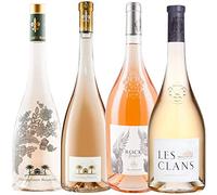 Best of Provence - Lot de 4 bouteilles - Château Sainte Marguerite : Fantastique/Symphonie - Esclans : Les Clans/Rock Angel - Côtes de Provence Rosé 2021 (4 * 75cl)