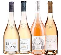 Best of Provence - Lot de 4 bouteilles - Esclans : Les clans/Garrus/Whispering Angel/Rock Angel - Côtes de Provence Rosé 2021 (4 * 75cl)