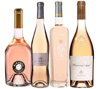 Best of Provence - Lot de 4 bouteilles - M de Minuty - Miraval Jolie-Pitt - Terre de Berne - Esclans Whispering Angel - Côtes de Provence Rosé 2021 (4 * 75cl)