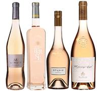 Best of Provence - Lot de 4 bouteilles - M de Minuty - Terre de Berne - Studio de Miraval - Esclan Whispering Angel - Côtes de Provence Rosé 2021 (4 * 75cl)