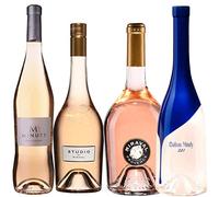 Best of Provence - Lot de 4 bouteilles - Minuty : M / 281 - Miraval : Studio/Jolie-Pitt - Côtes de Provence Rosé 2021 (4 * 75cl)